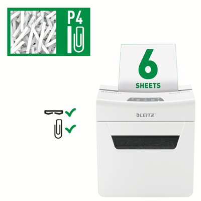 Leitz IQ Office P4 Evrak İmha Makinesi (6 Yaprak Kapasiteli - 8090)