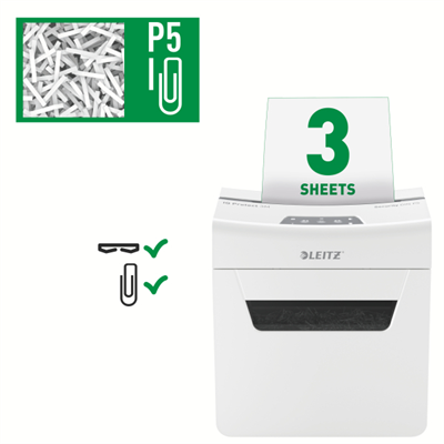 Leitz IQ Office P5 Evrak İmha Makinesi (10 Yaprak Kapasiteli - 8093)