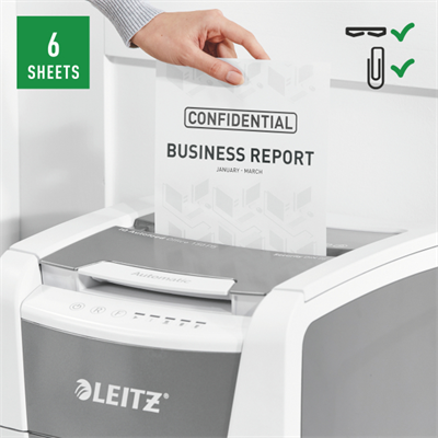 Leitz Evrak İmha Makinesi IQ Office P5 (8014) - Otomatik Besleme