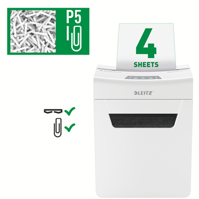 Leitz IQ Office P5 Evrak İmha Makinesi (10 Yaprak Kapasiteli - 8094)