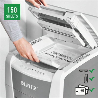 Leitz Evrak İmha Makinesi IQ Office P5 (8014) - Otomatik Besleme