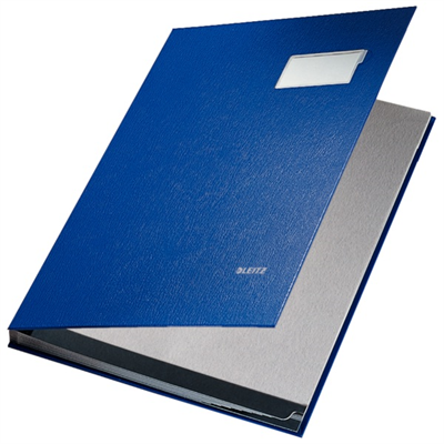 LEITZ İMZA DOSYASI PLASTİK 10 SAYFA L-5701 MAVİ