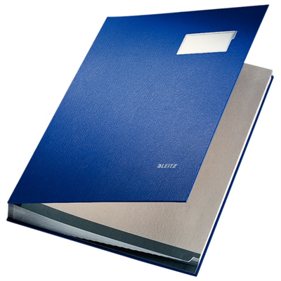LEITZ İMZA DOSYASI PLASTİK 20 SAYFA L-5700 MAVİ