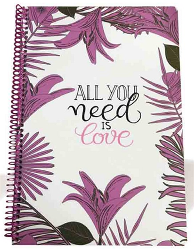 LİZ DEFTER A4 RENKLİ SAYFA SPR. 100YP. SPRA4