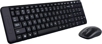 LOGITECH Klavye Mouse Set Mk220 Kablosuz Siyah 920-003163
