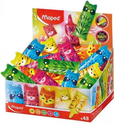 Maped Fosforlu Kalem Mini Cute Display 48li 743638