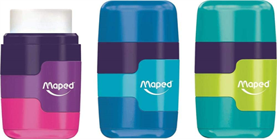MAPED KALEMTIRAŞ CONNECT RENKLİ ÇİFT DELİKLİ SİLGİLİ 49221
