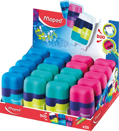 MAPED KALEMTIRAŞ CONNECT RENKLİ ÇİFT DELİKLİ SİLGİLİ 49221
