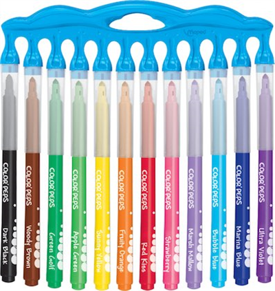 Maped Keçeli Kalem ColorPeps Long Life 12li Plastik Kutu 845045