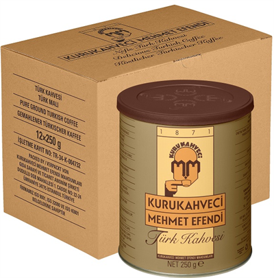 MEHMET EFENDİ TÜRK KAHVESİ 250 GR TENEKE KUTU