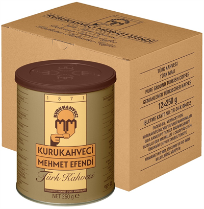 MEHMET EFENDİ TÜRK KAHVESİ 250 GR TENEKE KUTU