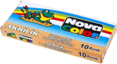 NOVA COLOR AKRİLİK BOYA TÜP 7 GR 10 LU NC-287