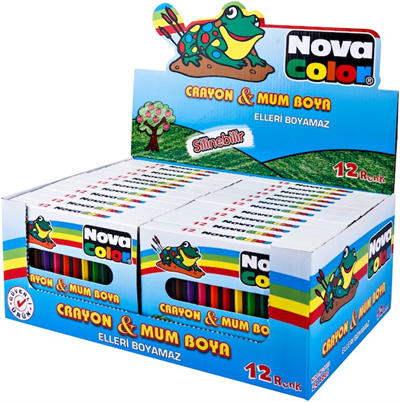 NOVA COLOR MUM BOYA 12 Lİ KISA NC-1112