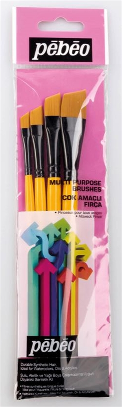 PEBEO FIRÇA SETİ SET- 9 4 LÜ ANGULAR NO: 1/4-3/8-1/2-5/8