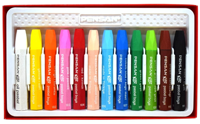 Pensan Kidz Pastel Boya 12 Renk Karton Kutu 