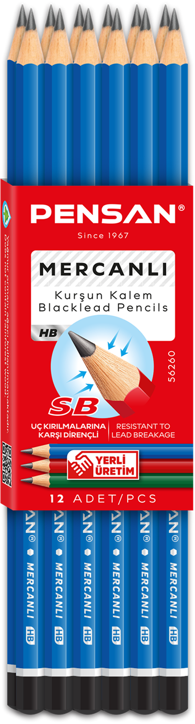 Pensan Kurşun Kalem Mercanlı 56260