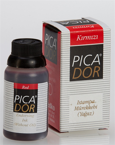 PICADOR ISTAMPA MÜREKKEBİ 30 CC KIRMIZI KE003