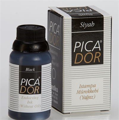 PICADOR ISTAMPA MÜREKKEBİ 30 CC SİYAH KE001