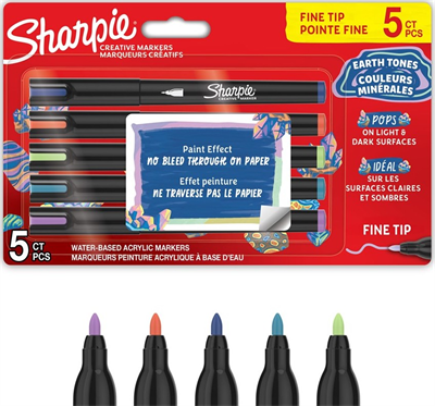 Sharpıe Akrilik Markör İnce Uç Yeni Renkler 5 Li 2212828