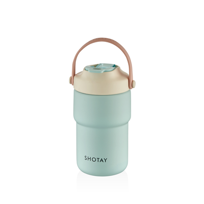 SHOTAY MUG MATARA ÇELİK TERMOS 450 ML ASKILI PASTEL RENK (4 ASS.) SHT-ST-8099
