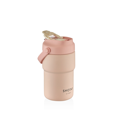 SHOTAY MUG MATARA ÇELİK TERMOS 450 ML ASKILI PASTEL RENK (4 ASS.) SHT-ST-8099