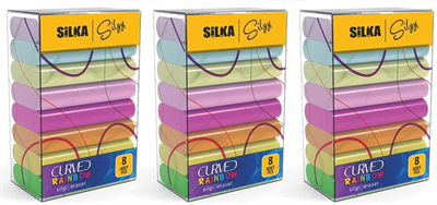 SİLKA SİLGİ CURVED RAINBOW  8x30 LU SG.51