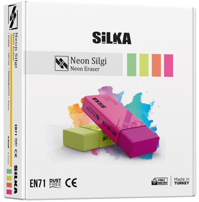 SİLKA SİLGİ NEON 4 RENK 24 LÜ ART.3