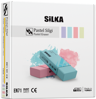 SİLKA SİLGİ PASTEL 4 RENK 20 Lİ ART.4