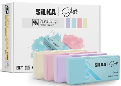 SİLKA SİLGİ PASTEL 4 RENK 24 LÜ ART.44