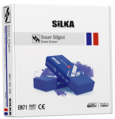 SİLKA SİLGİ SINAV MAVİ 20 Lİ ART.8
