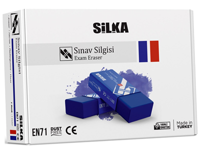 SİLKA SİLGİ SINAV MAVİ 24 LÜ ART.9