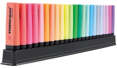 STABILO FOSFORLU KALEM BOSS ORIGINAL SET 23 LÜ 7023-01 51000731 (9 FLORESAN+14 PASTEL RENK)