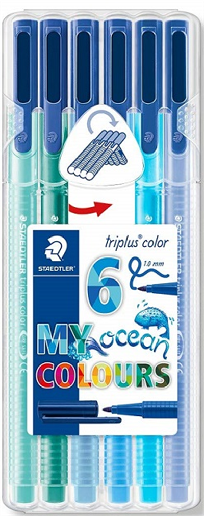 STAEDTLER KEÇELİ KALEM 6LI OKYANUS 323 SB6CS5