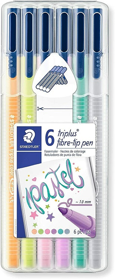 STAEDTLER KEÇELİ KALEM TRIPLUS COLOR 1.0 SET PASTEL RENKLER 6 LI 323 SB6CS01