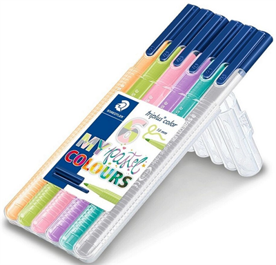 STAEDTLER KEÇELİ KALEM TRIPLUS COLOR 1.0 SET PASTEL RENKLER 6 LI 323 SB6CS01