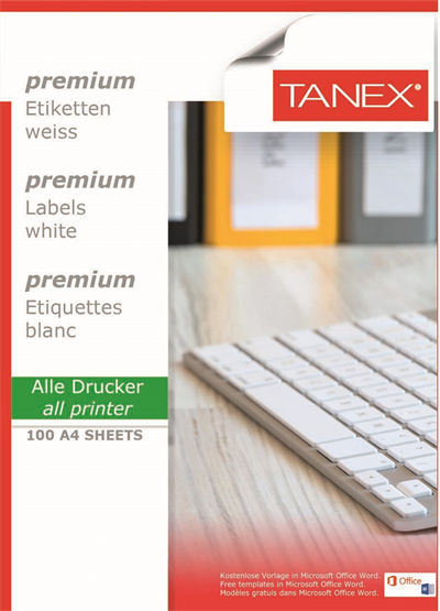 TANEX LASER ETİKET TW-2006 99.1 X 93.1 MM ( 6 ) 100 LÜ