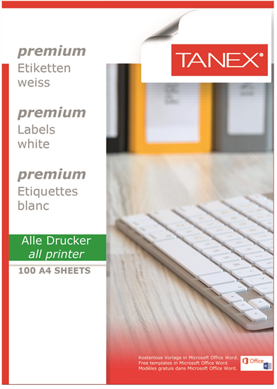 TANEX LASER ETİKET TW-2055 37 X 24 MM 100 LÜ