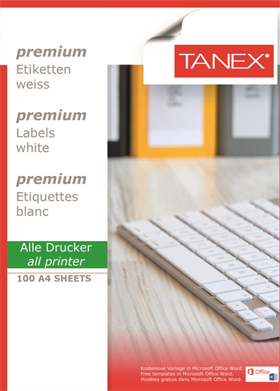 TANEX LASER ETİKET TW-2510 105 X 56 MM ( 10 ) 100 LÜ