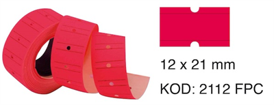 TANEX MOTEX ETİKET 12X21 FLORASAN PEMBE 800 LÜ