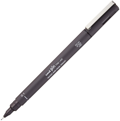 Uniball Drawing Pen PİN01-200 0.1 Koyu Gri