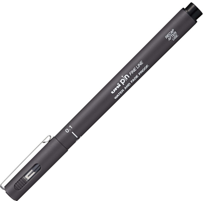 Uniball Drawing Pen PİN01-200 0.1 Koyu Gri
