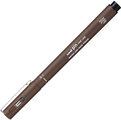 Uniball Drawing Pen Pin01-200 0.1 Sepya