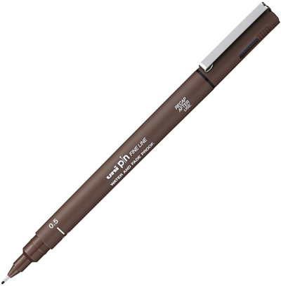 Uni Drawıng Pen Pın05-200 0.5 Sepya