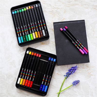 UNİ PASTEL BOYA POSCA 24 LÜ KALEM KUTU SET KPA-100/24C