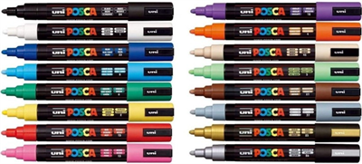 UNİ POSTER MARKÖRÜ POSCA SET PC-5M/16C 1.8-2.5 16 LI
