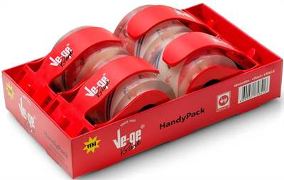 VEGE BANT 48x40 HANDY PACK KESİCİLİ KOLİ BANDI 4 LÜ