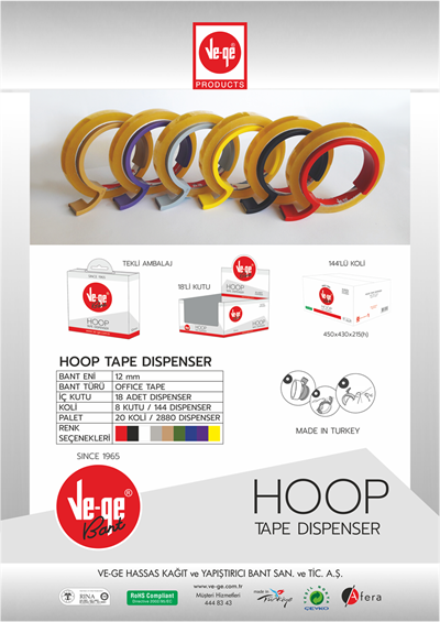VEGE BANT HOOP KESİCİLİ OFFICE 12x66