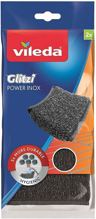 Vileda Glitzi Power Çelik Mikrofiber Sünger Pad 2li (141656)