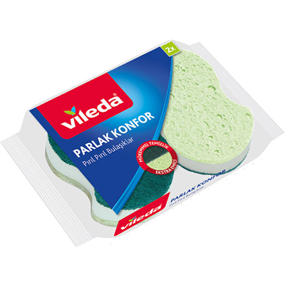 VİLEDA SÜNGER VİSCOSE PARLAK KONFOR DÜZ 2 Lİ 146232