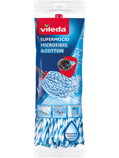 VİLEDA YEDEK SÜPER PASPAS MİCRO FİBRA KOTON PASPAS 139057